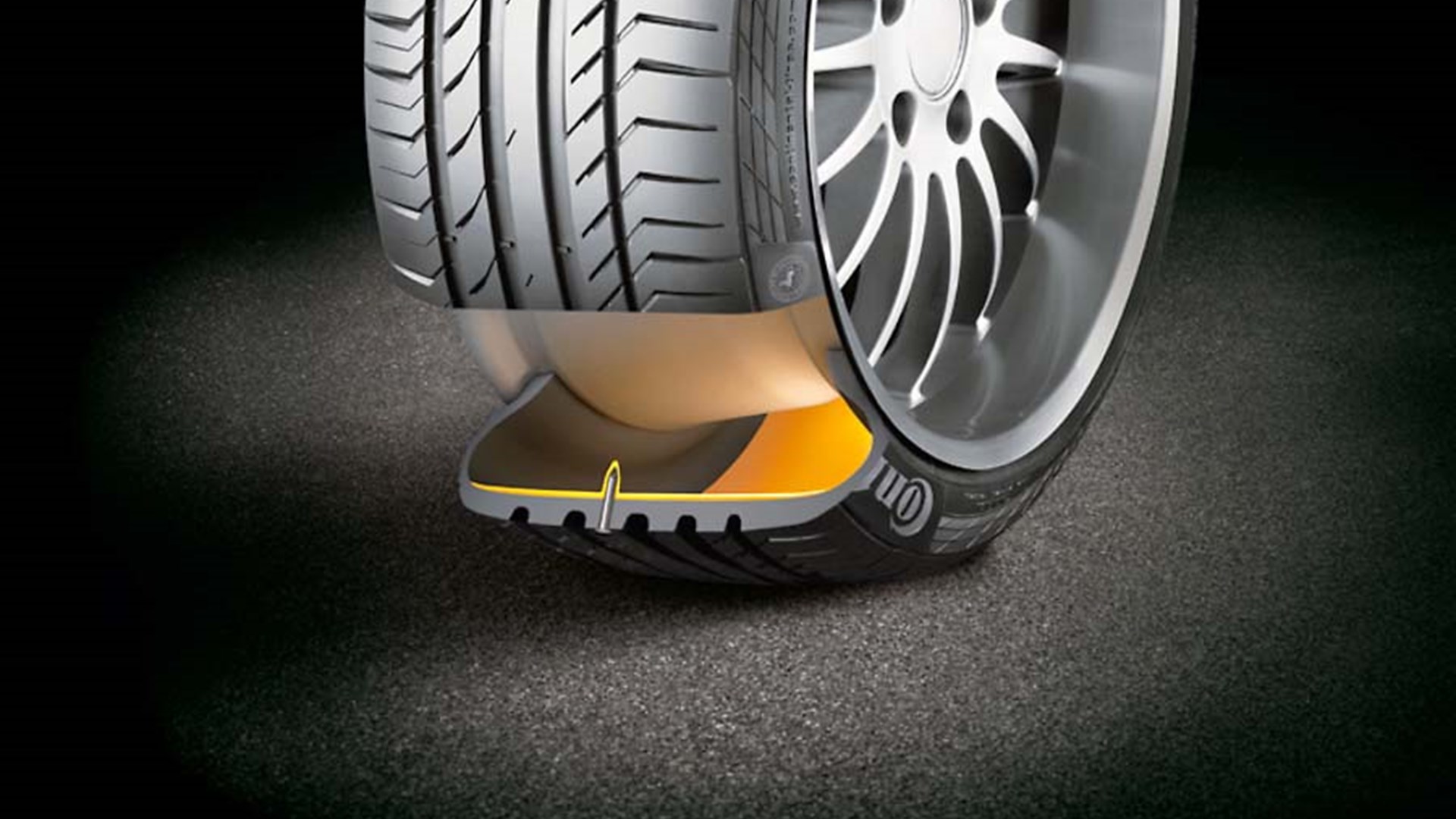 胶粘剂和密封天富测速胶技术使自动修复轮胎成为可能